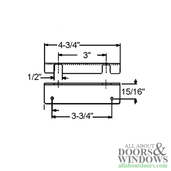 Truth Keeper/Strike Plate, 2 Hole Angled, Truth 30680 - Truth Keeper/Strike Plate, 2 Hole Angled, Truth 30680