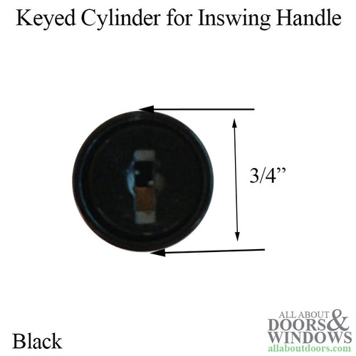 Keyed Cylinder for Inswing Handle Wafer Type Replacement - Keyed Cylinder for Inswing Handle Wafer Type Replacement