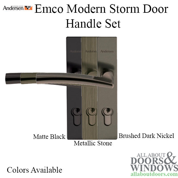 Andersen Modern 3-Point Lock, Storm Door Hardware, Kwikset Key - Andersen Modern 3-Point Lock, Storm Door Hardware, Kwikset Key