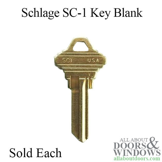 Schlage SC1 Key Blank - Brass