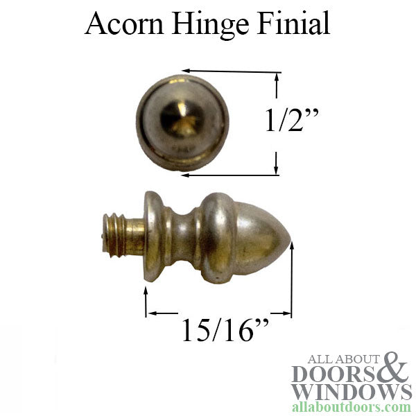 Nobilus Hinge Finial 1/2