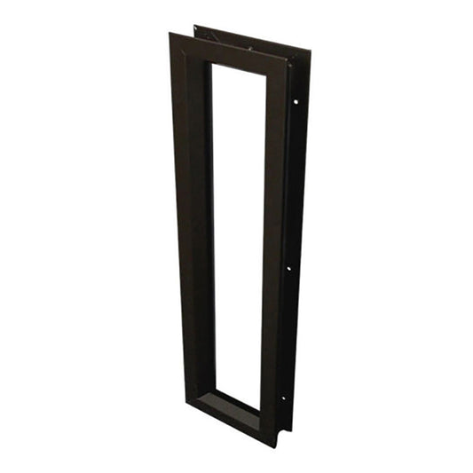 Commercial Door Lite Frames, 7" x 22"  low profile metal, screw together - Dark Bronze