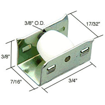 Roller Assembly (Convex) - Sliding Windows, Showcase / Storm - Steel / Nylon - Roller Assembly (Convex) - Sliding Windows, Showcase / Storm - Steel / Nylon