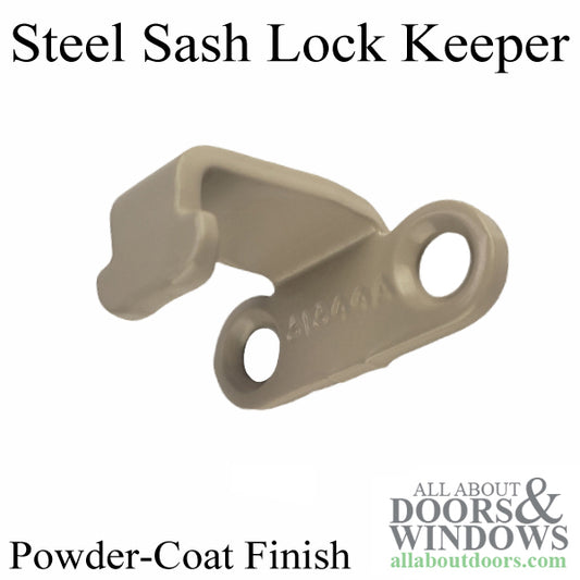 Sash Lock Keeper Steel Construction 7/8 Inch Low Profile Painted Single Sash Lock