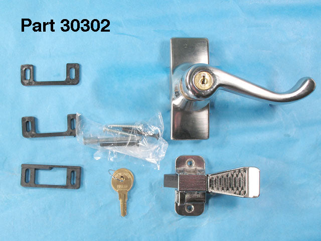 Storm Door Handle Octagon Style Brass Knob 1.75 Inch Hole Spacing - Storm Door Handle Octagon Style Brass Knob 1.75 Inch Hole Spacing