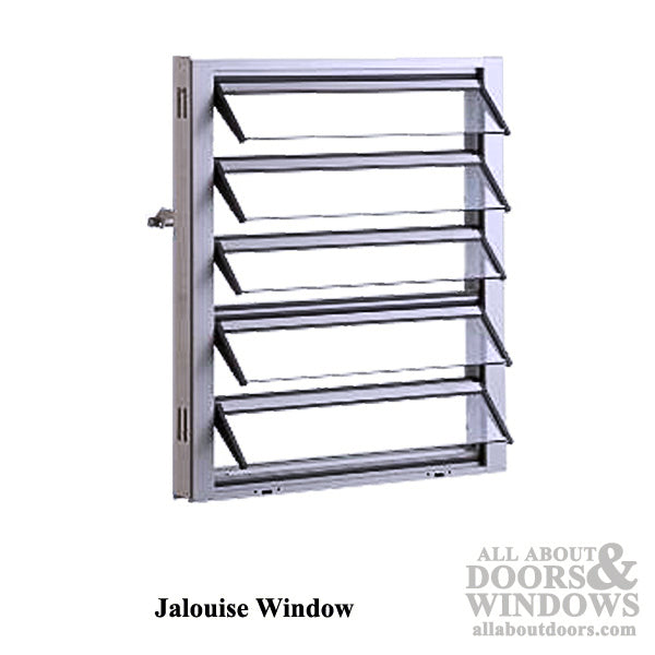 Right Hand Window Operator with 4 Inch Link for Jalousie / Louver Windows - Aluminum - Right Hand Window Operator with 4 Inch Link for Jalousie / Louver Windows - Aluminum