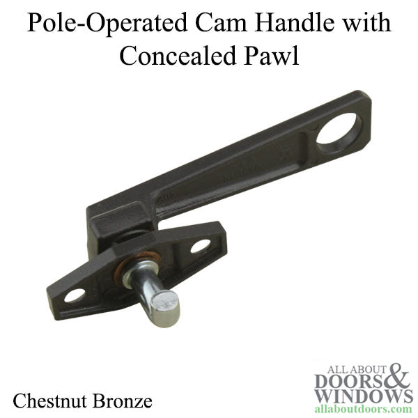 Pole-Operated Cam Handle with 12.7mm Concealed Pawl in Chestnut Bronze finish - Right Hand - Pole-Operated Cam Handle with 12.7mm Concealed Pawl in Chestnut Bronze finish - Right Hand