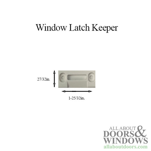 Gliding Window Latch Keeper - Gliding Window Latch Keeper