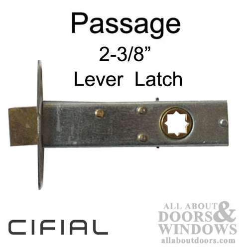 NO LONGER AVAILABLE, Cifial Passage Latch, Lever, 2-3/8