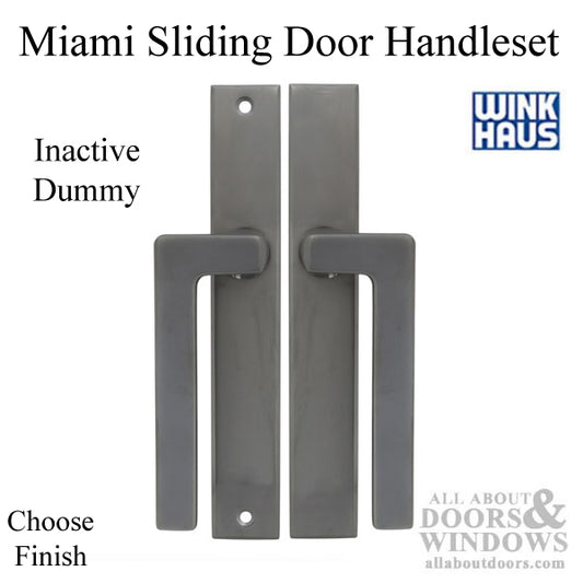 Miami Style Sliding Patio Door Handle Set Inactive Dummy Pull Left Hand