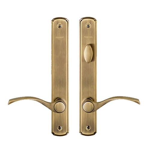 Hardware Kit, Double Door, Newbury, Active / Passive Door - Antique Brass - Hardware Kit, Double Door, Newbury, Active / Passive Door - Antique Brass