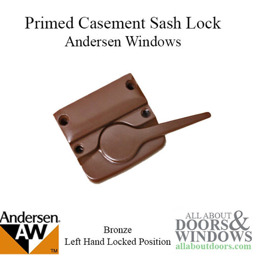 Andersen Sash Lock For Casement Windows Left Hand Bronze Casement Sash Lock - Andersen Sash Lock For Casement Windows Left Hand Bronze Casement Sash Lock