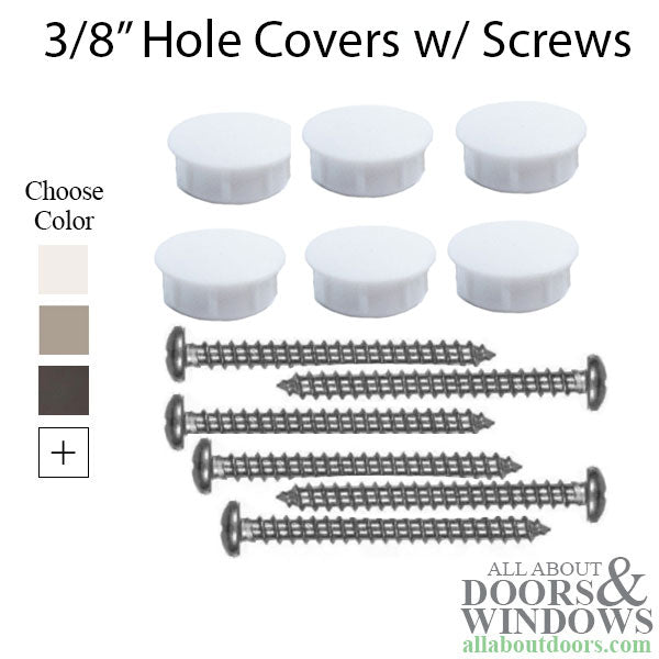3/8 Hole Plug kit - 6 caps & Screws - 3/8 Hole Plug kit - 6 caps & Screws
