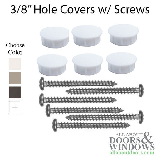 3/8 Hole Plug kit - 6 caps & Screws - 3/8 Hole Plug kit - 6 caps & Screws