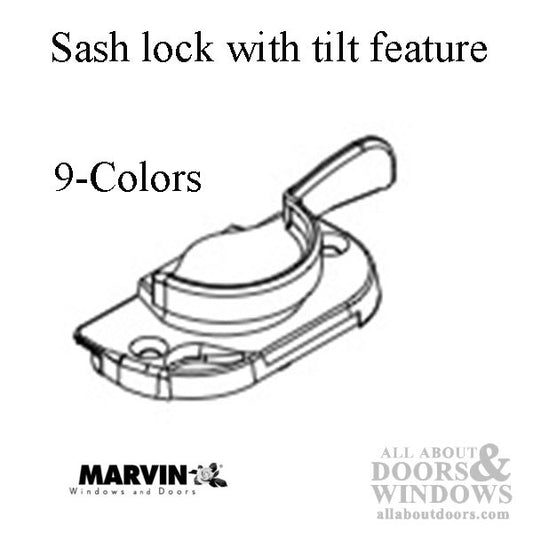 Marvin Ultimate Double Hung Sash Lock With Tilt Feature Sash Lock