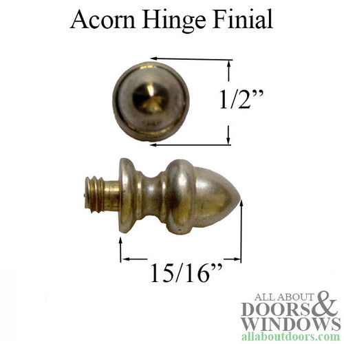 Nobilus Hinge Finial 1/2