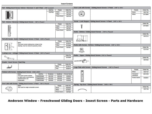 Screen Hardware Kit, Andersen - White - Screen Hardware Kit, Andersen - White