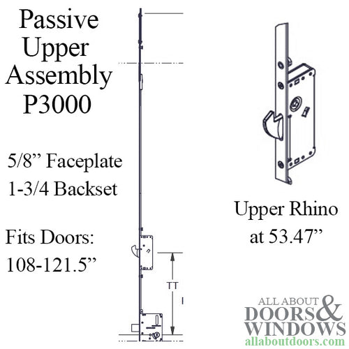 16mm P3000 Passive Upper Assembly With Gear Rhino Hook Receptacle - 16mm P3000 Passive Upper Assembly With Gear Rhino Hook Receptacle