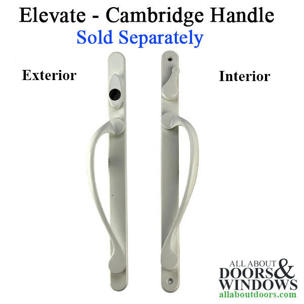 Elevate series, Sliding French Door handle,  Exterior Active Keyed, Left Hand - Elevate series, Sliding French Door handle,  Exterior Active Keyed, Left Hand