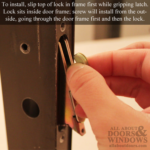 Mortise Lock For Sliding Patio Doors 45 Degrees Slot For For Wood And Vinyl Sliding Patio Doors - Mortise Lock For Sliding Patio Doors 45 Degrees Slot For For Wood And Vinyl Sliding Patio Doors