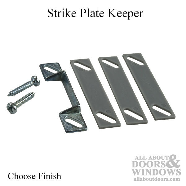 Storm Door Spring Loaded Strike Plate Keeper - Storm Door Spring Loaded Strike Plate Keeper