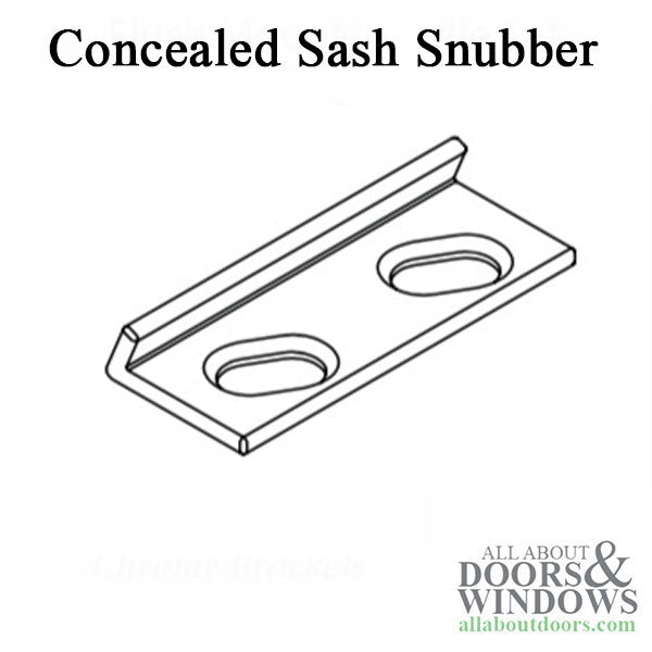 Concealed Sash Snubber for wood sash awning and casement window - Concealed Sash Snubber for wood sash awning and casement window