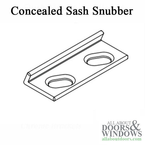 Concealed Sash Snubber for wood sash awning and casement window - Concealed Sash Snubber for wood sash awning and casement window