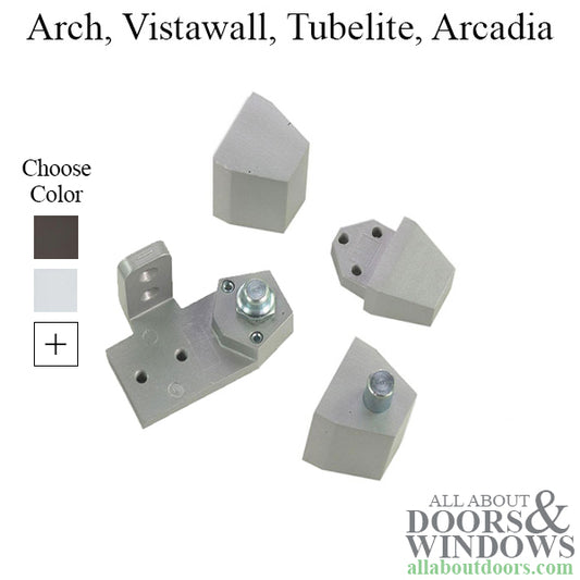 Store Front Commercial Doors Pivot Hinge Arch / Vistawall - Left Hand - Aluminum