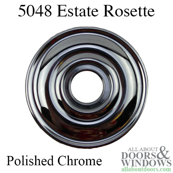 Rosette for 5048 Estate, Pair - Polished Chrome - Rosette for 5048 Estate, Pair - Polished Chrome