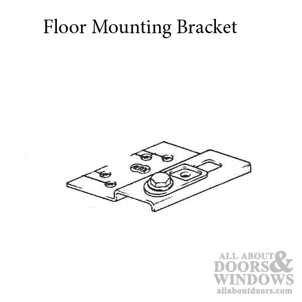 Floor-Mounting Bracket, Bifold Door - Acme No. 2061 - Floor-Mounting Bracket, Bifold Door - Acme No. 2061