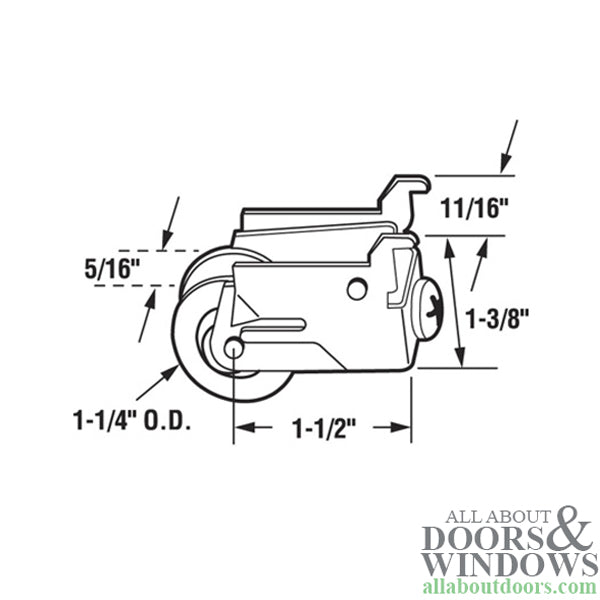 Sliding Door Roller Nylon Ball Bearing Sliding Door Roller Assembly for Premiere Single Door Roller 1.25 Inch Nylon Wheel - Sliding Door Roller Nylon Ball Bearing Sliding Door Roller Assembly for Premiere Single Door Roller 1.25 Inch Nylon Wheel