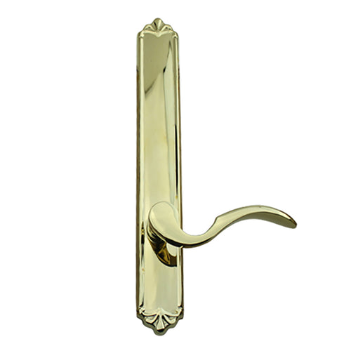 Cortina Style Handle Set for Active / Non-Keyed Andersen Door with Thumbturn, RH, Polished Brass PVD - Cortina Style Handle Set for Active / Non-Keyed Andersen Door with Thumbturn, RH, Polished Brass PVD
