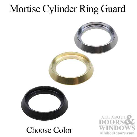 Mortise Cylinder Ring Guard, 1/4" thick, Choose Color