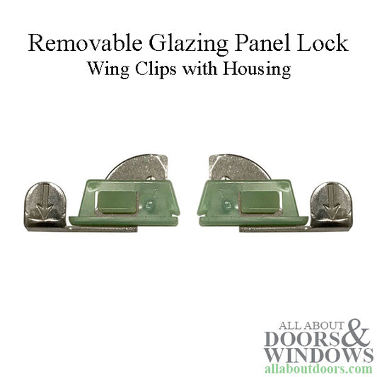 Andersen Removable Glazing Panel Wing Clips with Housing - Green