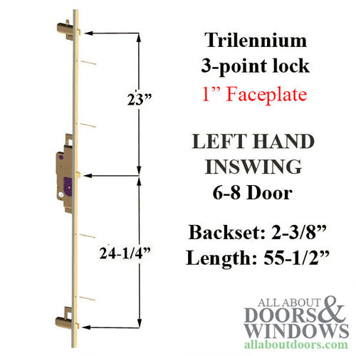 Trilennium 3000 series 55-9/16,  6-8 door LHIS - Trilennium 3000 series 55-9/16,  6-8 door LHIS