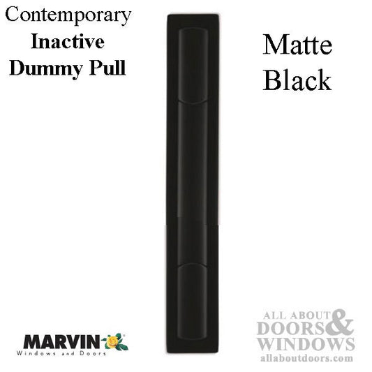 Marvin Contemporary Passive Handle, Ultimate Sliding French Door - Matte Black