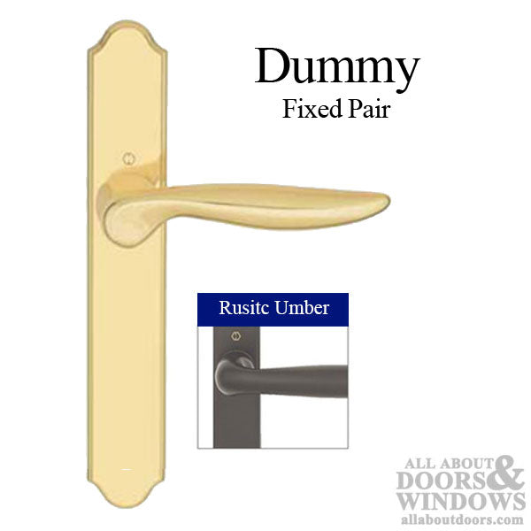 HOPPE Fixed Dummy Handle Set with Toronto Style Lever No Key No Thumb-turn Rustic Umber - HOPPE Fixed Dummy Handle Set with Toronto Style Lever No Key No Thumb-turn Rustic Umber