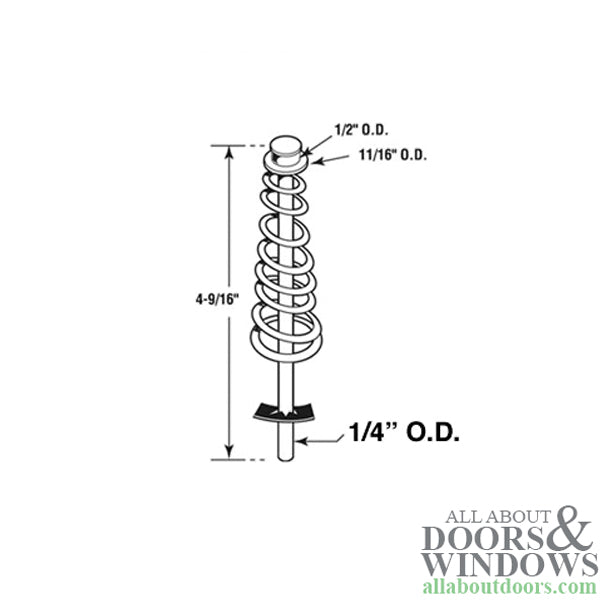 Pin Cap / Guide, 1/4 I.D., Nylon Replacement -  Sold Each - Pin Cap / Guide, 1/4 I.D., Nylon Replacement -  Sold Each