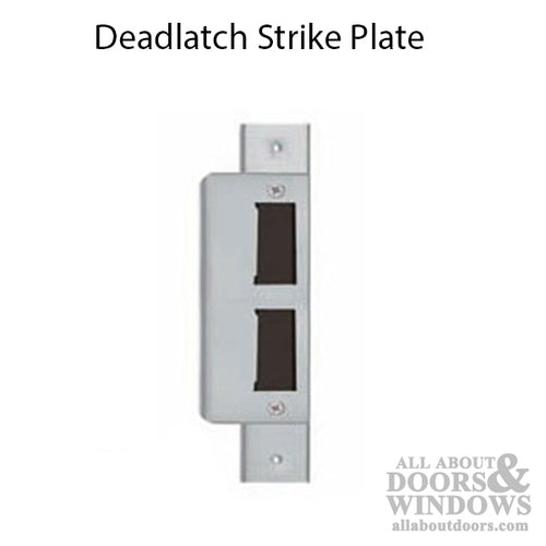 Deadlatch Strike Plate, Commercial Store Front Doors,  Double Hole - Deadlatch Strike Plate, Commercial Store Front Doors,  Double Hole