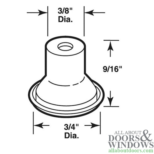 Pin Cap / Guide, 1/4 I.D., Nylon Replacement - Each - Pin Cap / Guide, 1/4 I.D., Nylon Replacement - Each