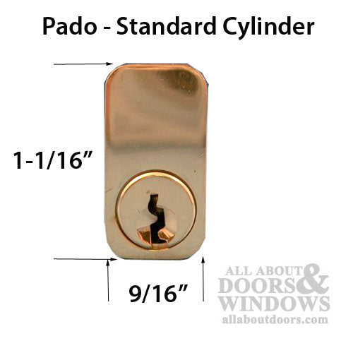 Cylinder, Mortise Lock, Thumb Turn - Brass - Cylinder, Mortise Lock, Thumb Turn - Brass