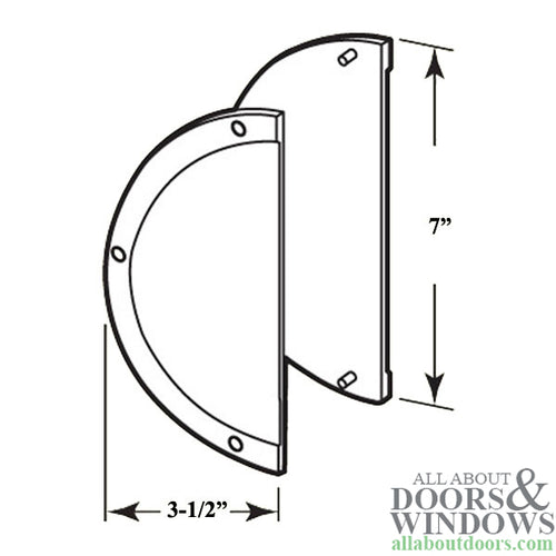 Plastic Screen Shield for Sliding Screen Door - Black - Plastic Screen Shield for Sliding Screen Door - Black