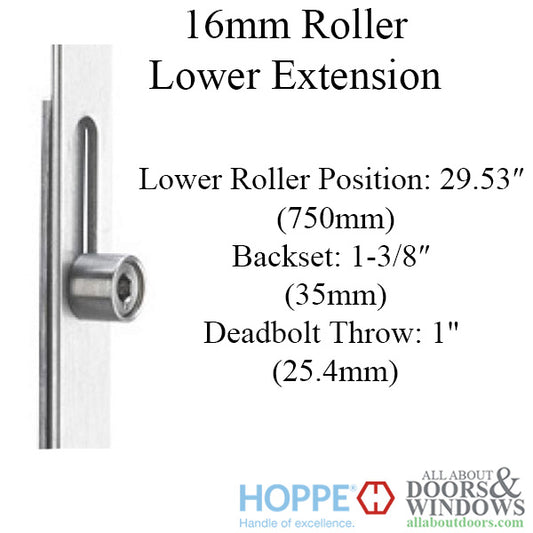 16mm Auto Gear, 35/92, Roller @ 29.53", 1" D/B