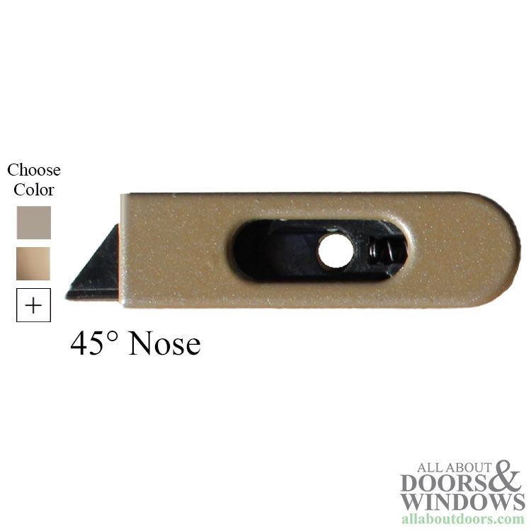 Pro Shield Tilt Latch for Upper  Sash  Black 45° Nose RH - Pro Shield Tilt Latch for Upper  Sash  Black 45° Nose RH