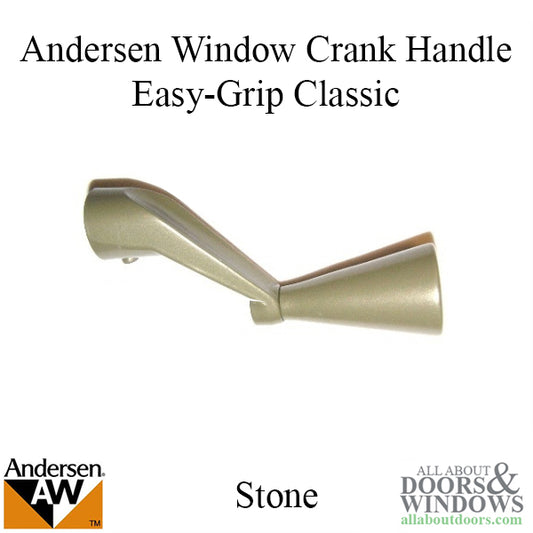 Andersen Window Crank Handle, Perma-Shield Casement, Easy Grip Classic  - Stone