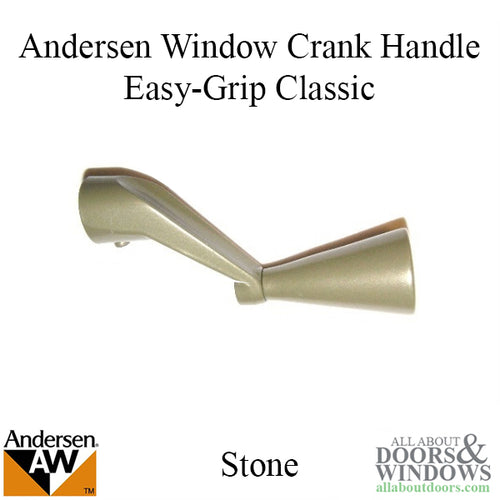 Andersen Window Crank Handle, Perma-Shield Casement, Easy Grip Classic  - Stone - Andersen Window Crank Handle, Perma-Shield Casement, Easy Grip Classic  - Stone