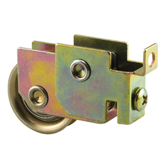 Sliding Glass Door Roller 1.25 Inch Steel Wheel With Adjustable F Tab Metal Housing