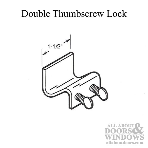 Sliding Window Double Thumbscrew Lock - Sliding Window Double Thumbscrew Lock