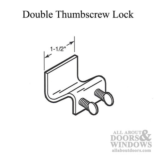 Sliding Window Double Thumbscrew Lock - Sliding Window Double Thumbscrew Lock