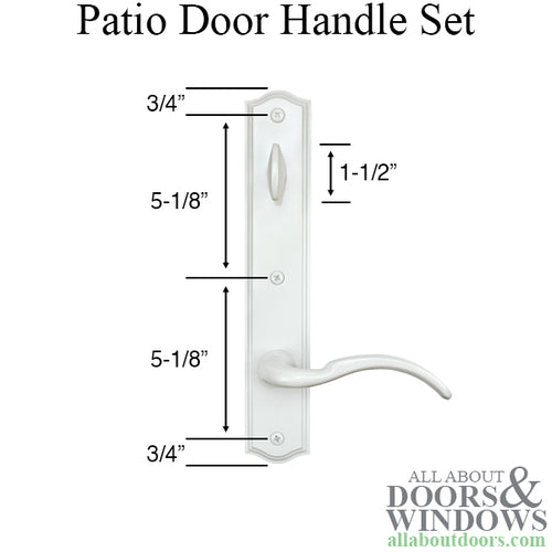 Non-Keyed Handle Set, Special  5-1/4 PZ - Non-Keyed Handle Set, Special  5-1/4 PZ